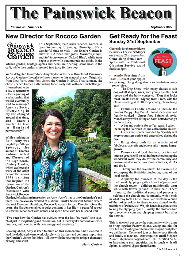 The latest edition of The Painswick Beacon September 2025 