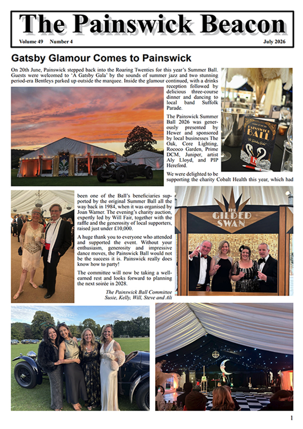 The latest edition of The Painswick Beacon July 2026 